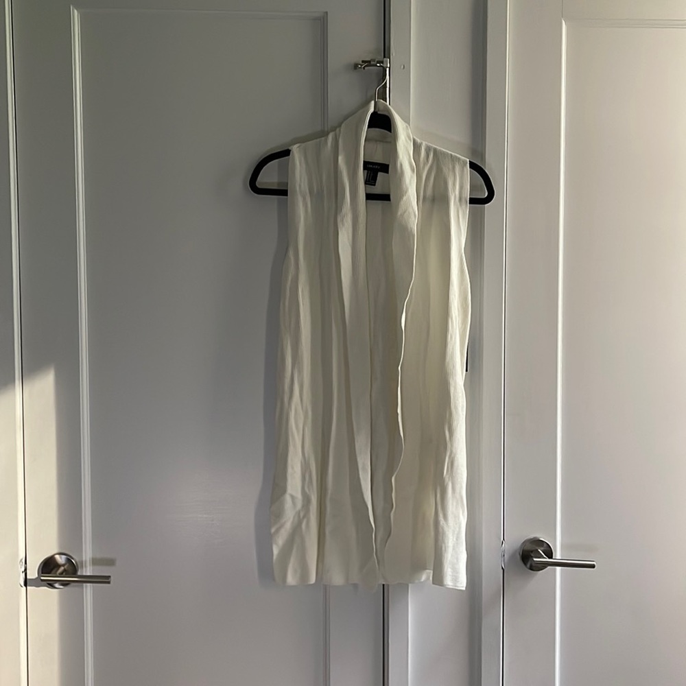 Forever 21 long cardigan/vest/open front sweater - size small - cream